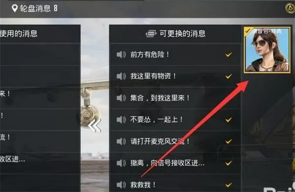 和平精英快捷语音在哪里设置