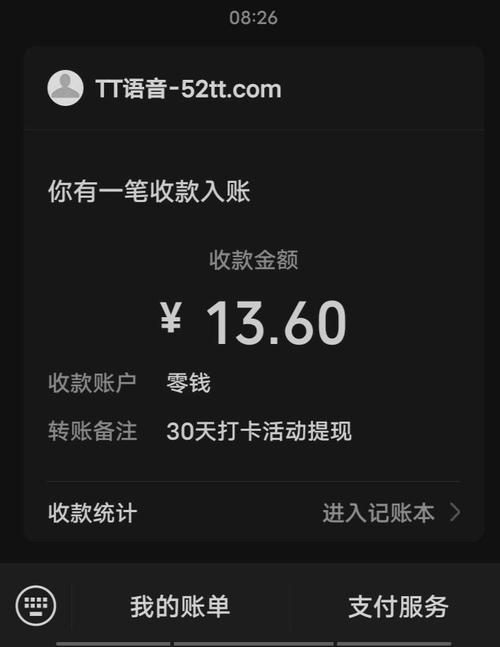 tt语音提现多久到账