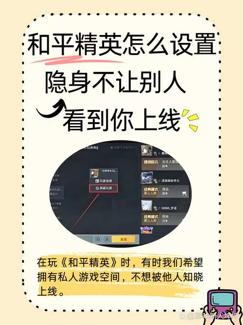 和平精英隐私设置,不让别人看图标