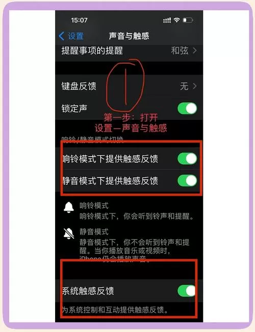 苹果接通电话后振动怎么设置截图