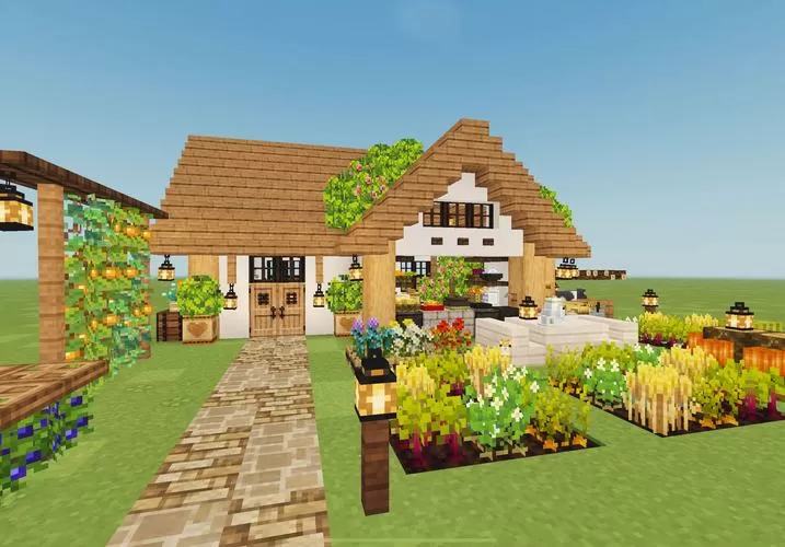 我的世界8x8田园小屋