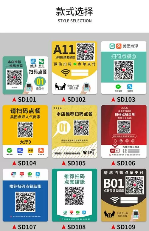微信二维码做菜单