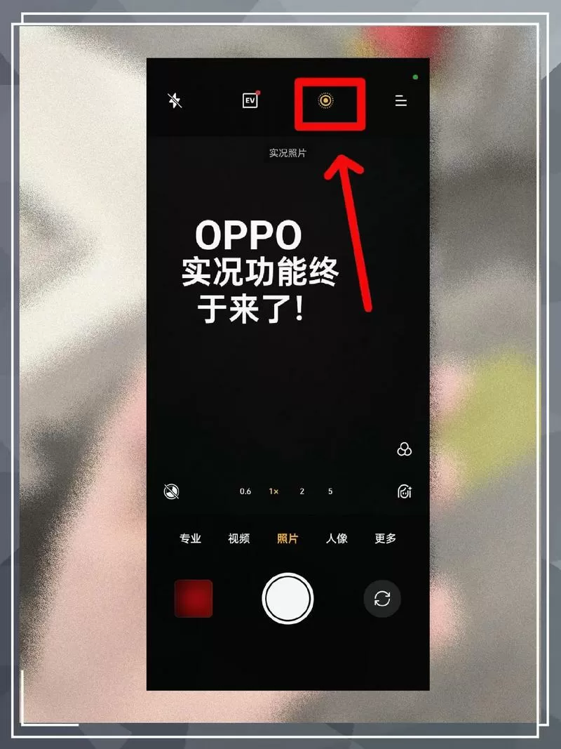 oppo手机怎么开启实况相机