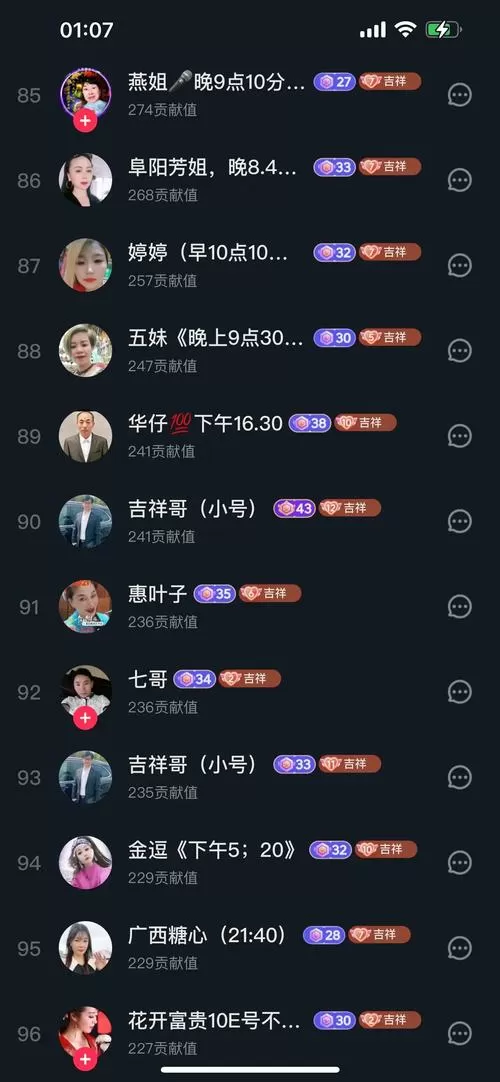 全网主播排行榜前十名