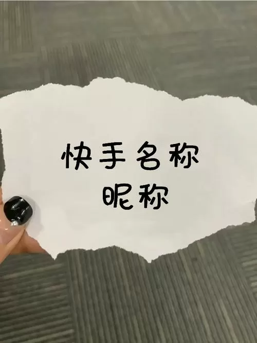 快手昵称被自动改为用户名截图