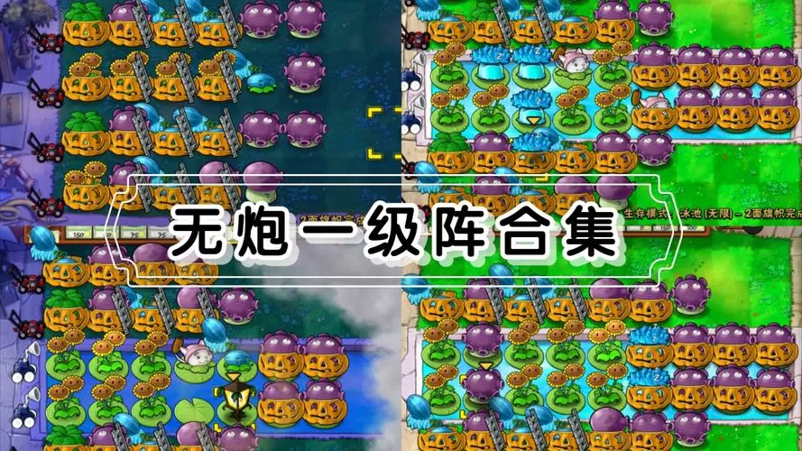 植物大战僵尸无尽无炮阵型