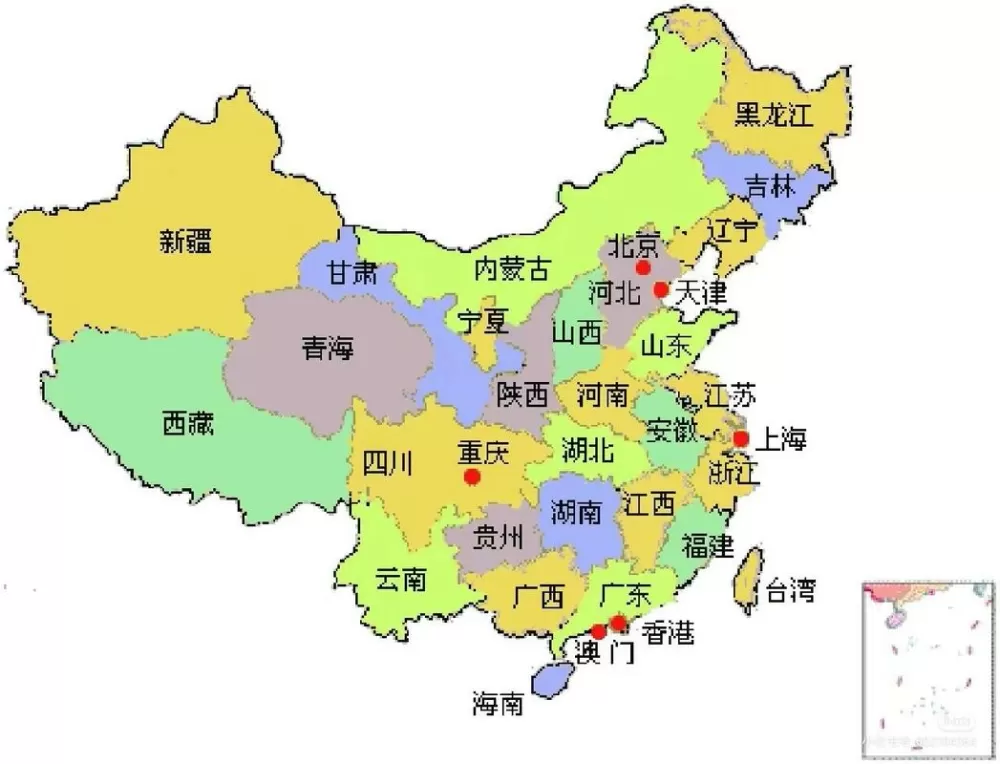 全国地图全图可放大