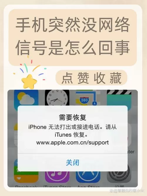 苹果手机有网络没信号是怎么回事