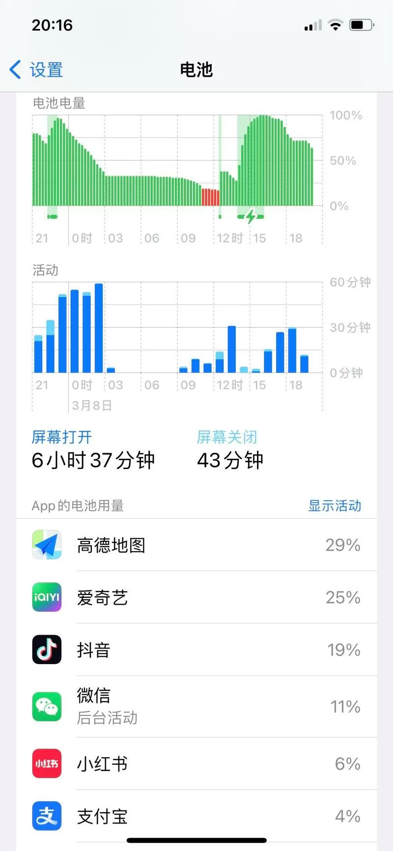 荣耀如何关闭电池使用时间记录
