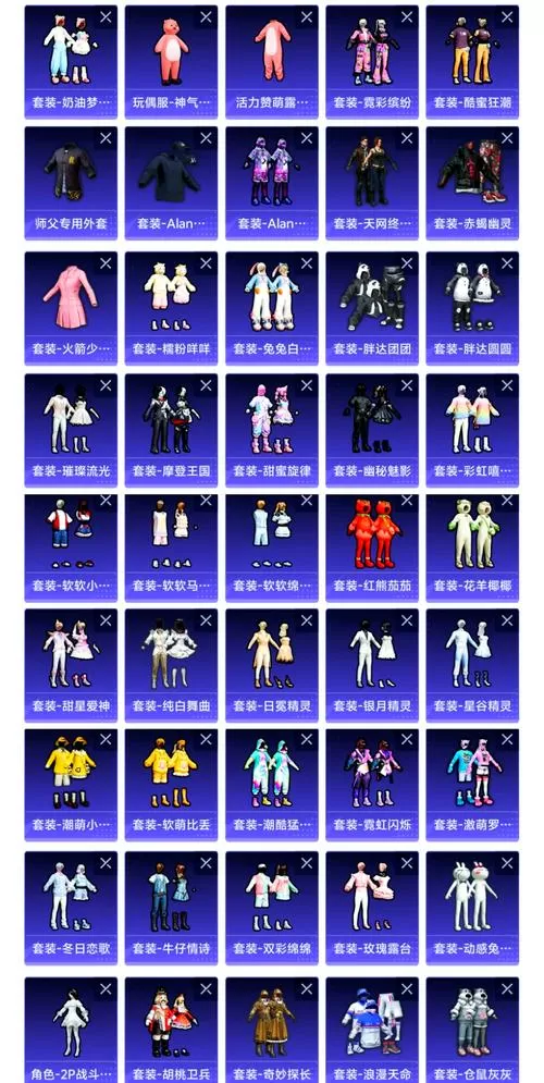 和平精英衣服稀有度排名截图