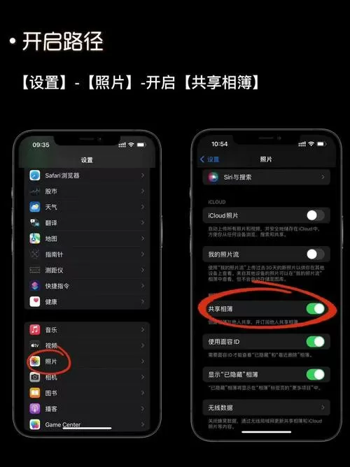 苹果手机怎么共享相册给别人