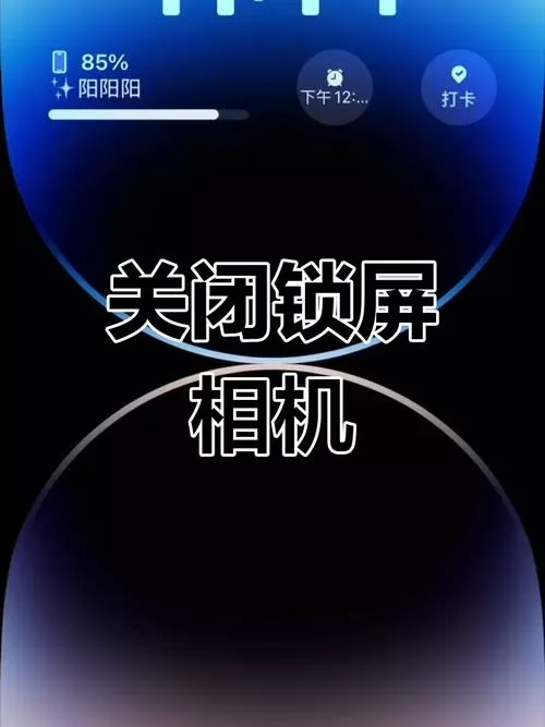 苹果手机锁屏时相机怎么关闭