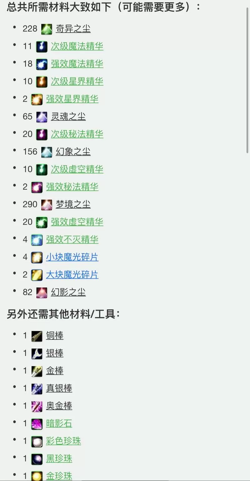 魔兽世界60级附魔1-300
