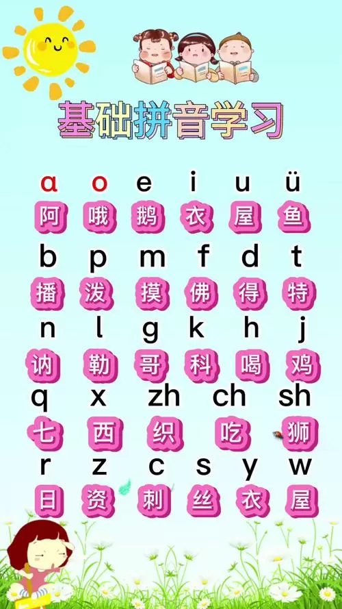 幼儿园26个拼音字母顺口溜