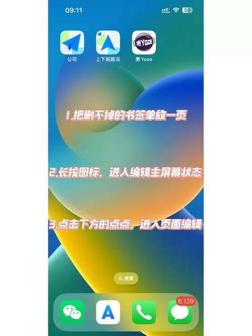 苹果手机桌面书签怎么删除不了