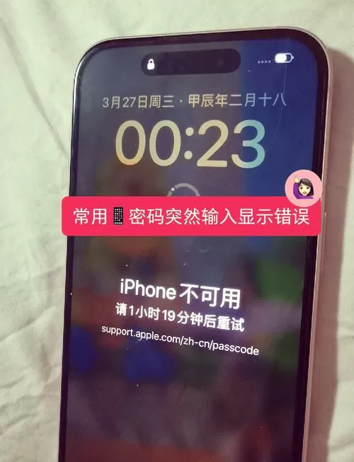 苹果手机明明密码是对的却打不开
