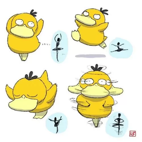 可达鸭进化顺序图