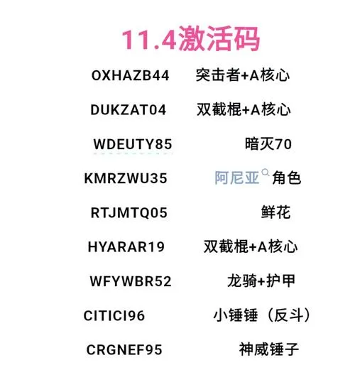 全民枪神激活码
