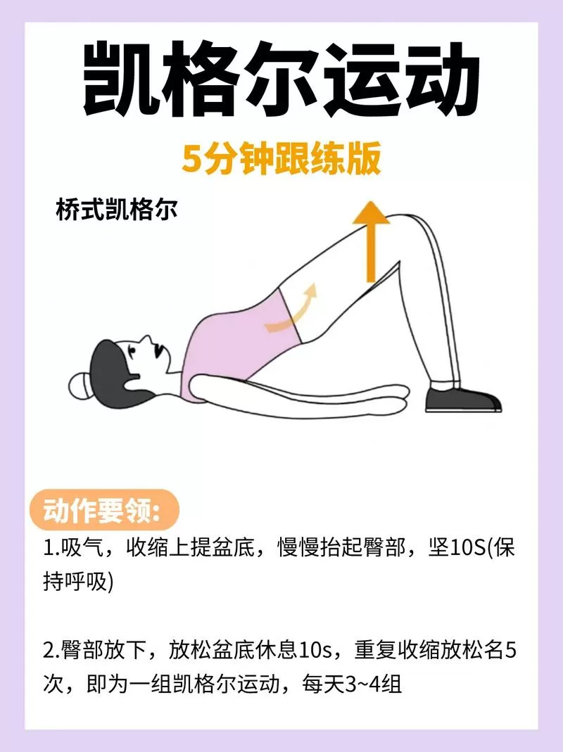 盆底肌凯格尔训练方法