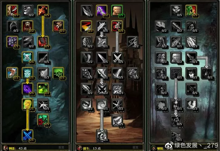 魔兽世界怀旧服70级天赋模拟器
