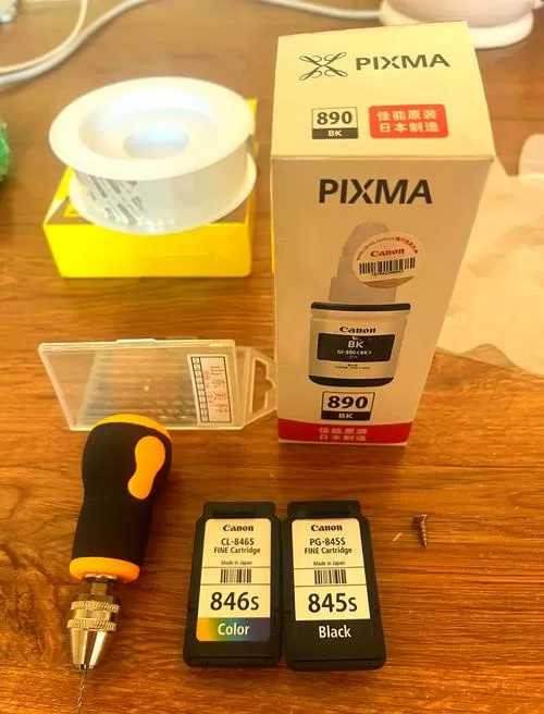 佳能打印机墨盒改装为可加墨墨盒
