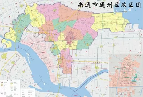 南通通州位置地图