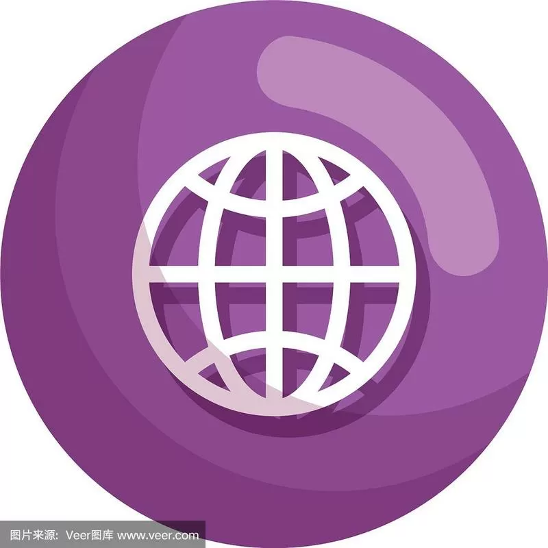 紫色圆形图标的浏览器