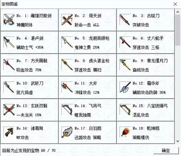 三国志英杰传物品代码