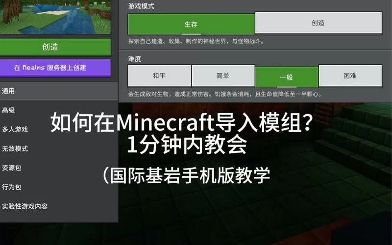 怎么在我的世界中加模组