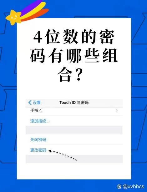 华为手机4位数密码大全