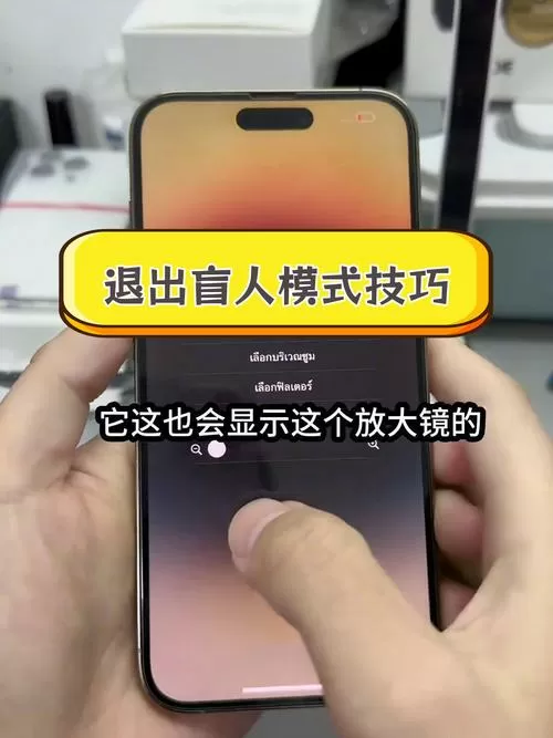 苹果怎么退出放大镜模式