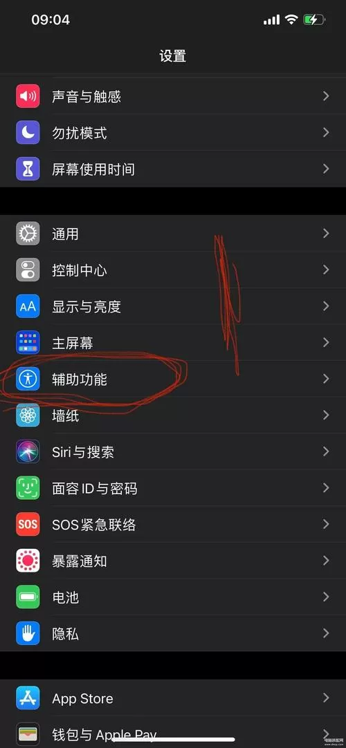 苹果手机怎么取消黑色屏