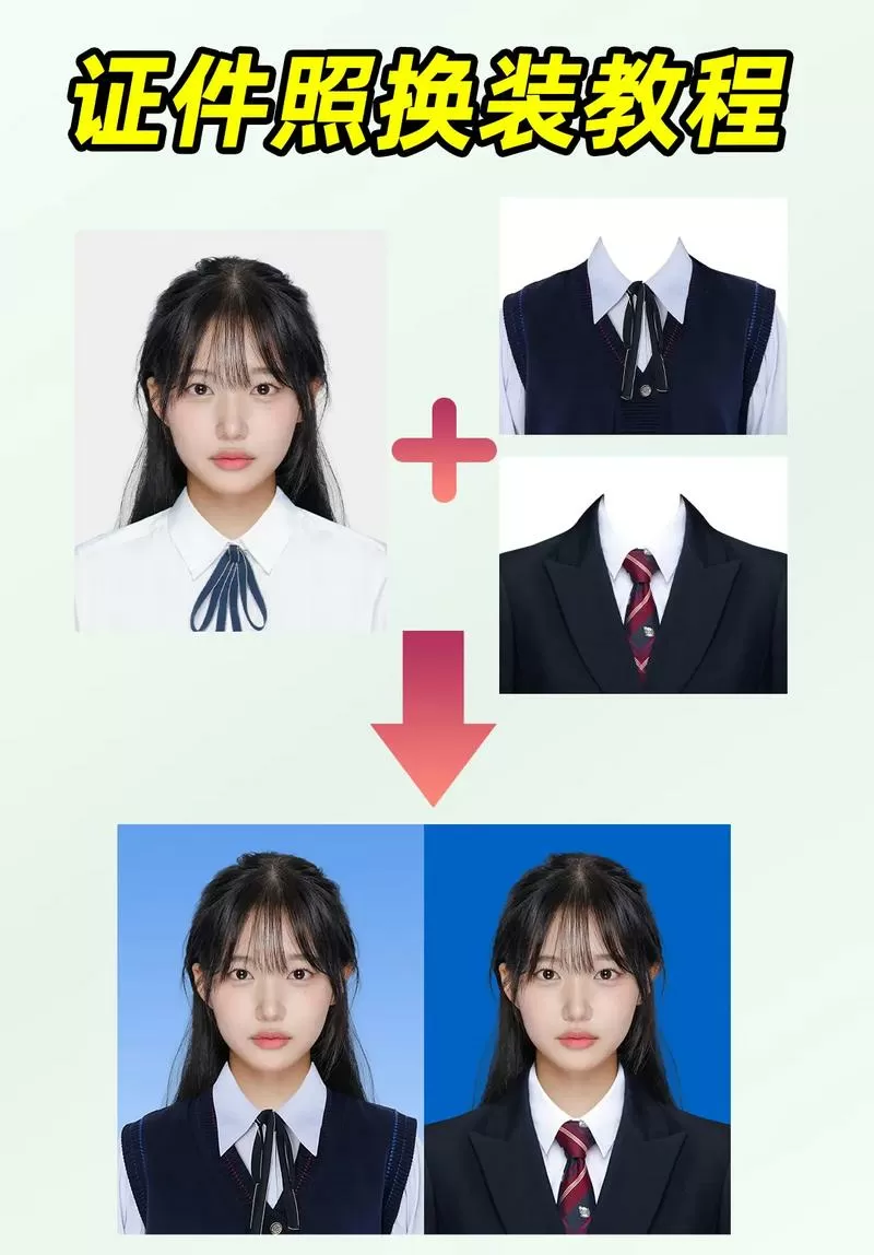 怎样给照片换服装