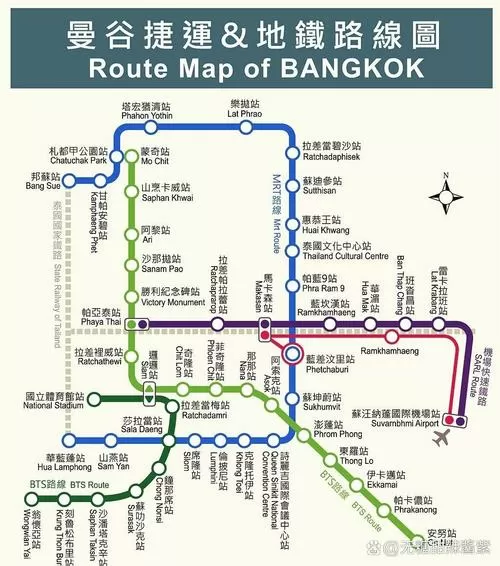 曼谷地图中文版全图
