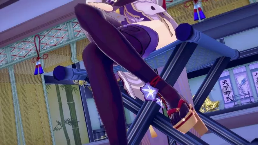 雷电将军被史莱姆附身视频合集