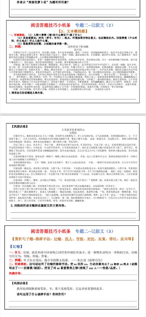 杏子阅读理解答案