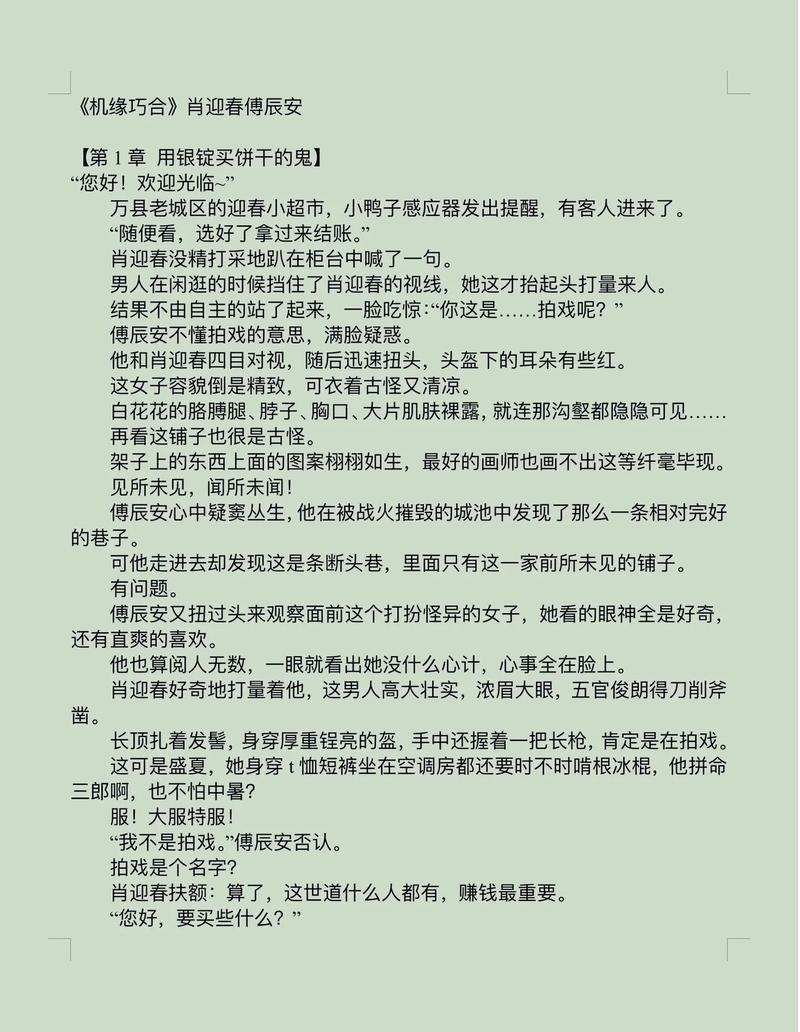 时空超市肖迎春傅辰安小说阅读红包正版