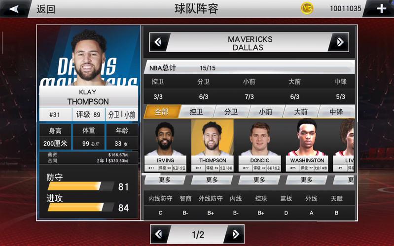 NBA2k20最新25阵容