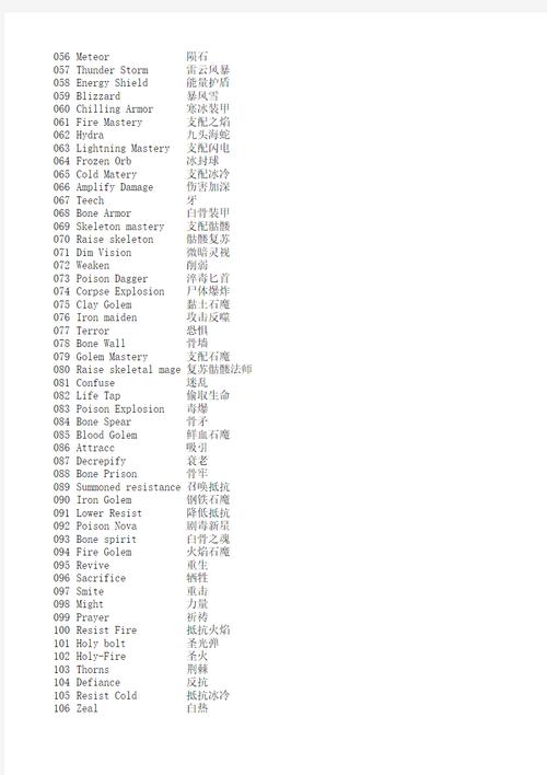 暗黑2单机作弊代码一览表