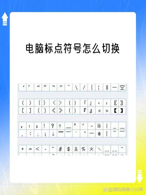 电脑的标点符号怎么切换
