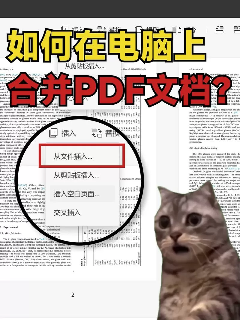 把几个pdf合成一个pdf