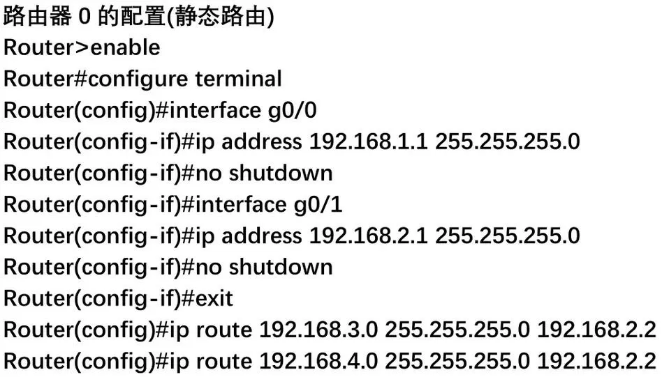 思科模拟器路由器ip地址配置步骤