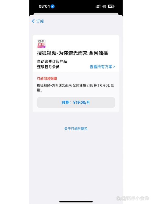 有自动续费但是订阅里没有