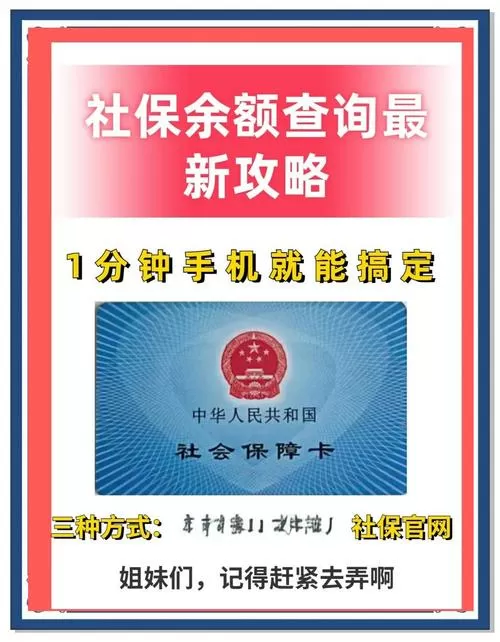 电子社保卡怎么查余额