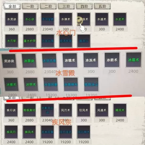 修真模拟器宗门功法大全