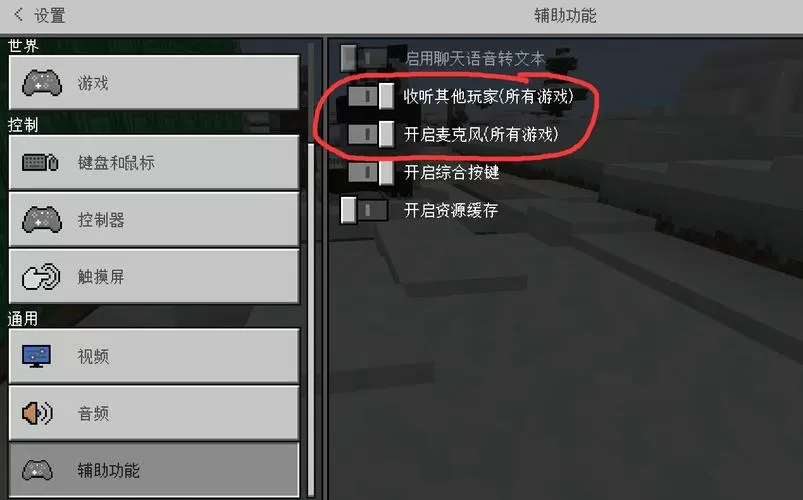 我的世界怎么开语音说话