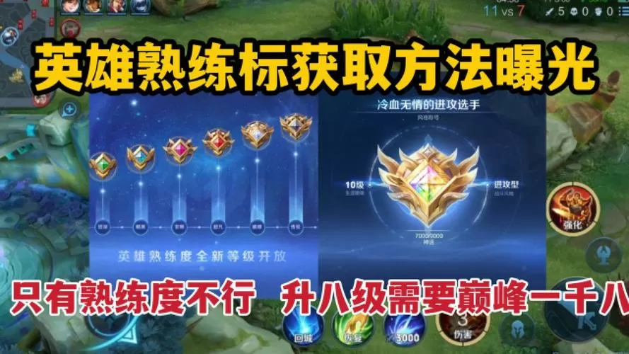 王者荣耀游戏熟练度怎么刷