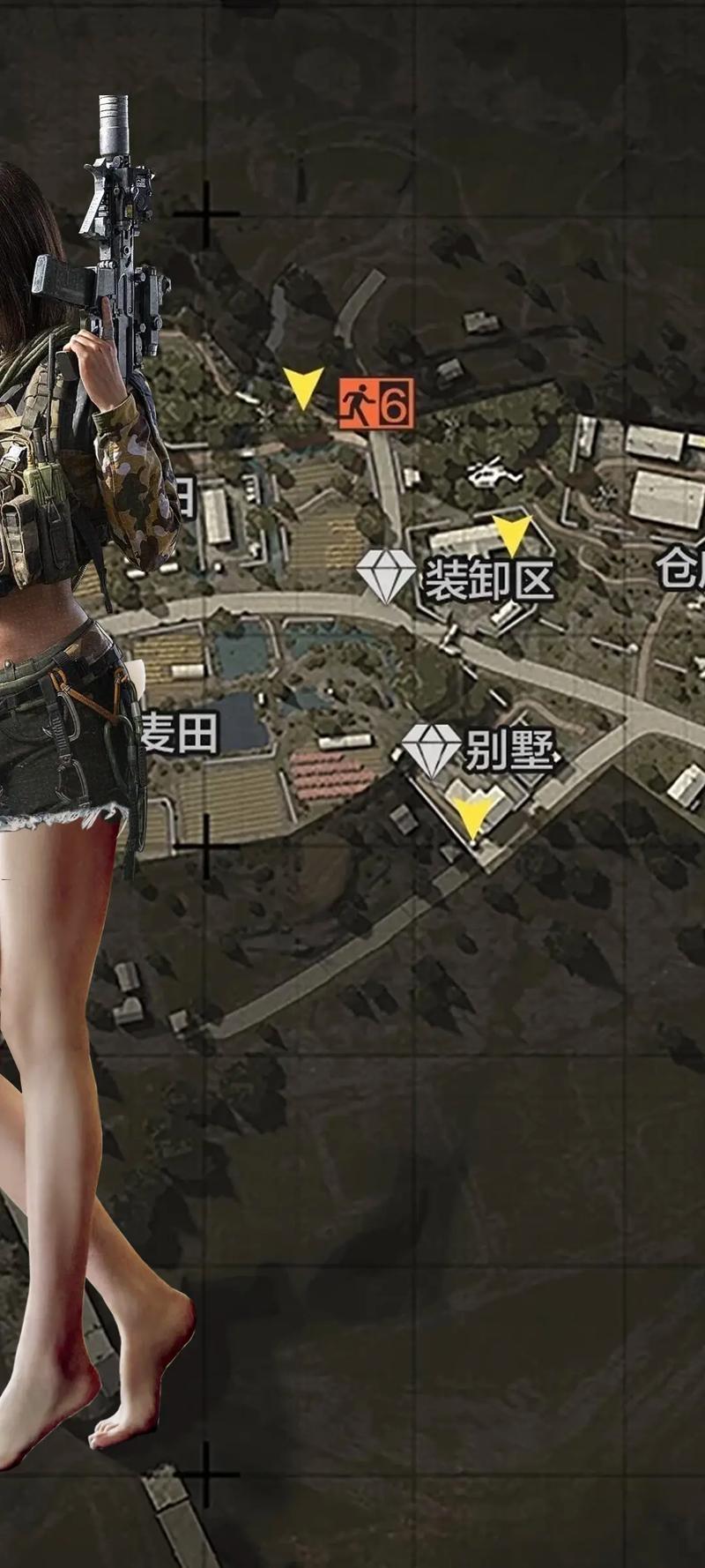 暗区突围女角色脚丫子