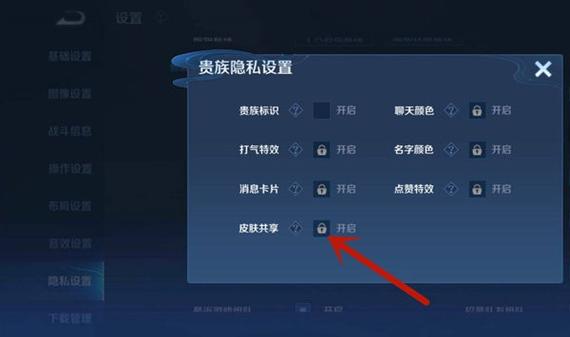贵十皮肤共享怎么关