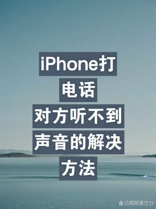苹果手机视频别人听不到我的声音